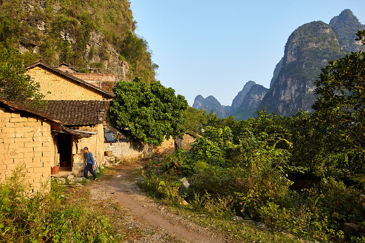 Small farmstead in China rural china